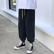 Men Jeans Straight Loose Tappered Trousers