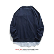 Men Pullover Hoodie Spring Sweater Men's Loose All-Match Japanese-Style Retro