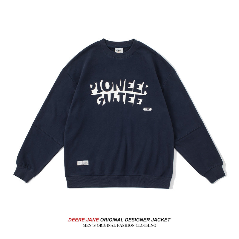 Men Pullover Hoodie Spring Sweater Male American Style Loose Versatile Casual Top
