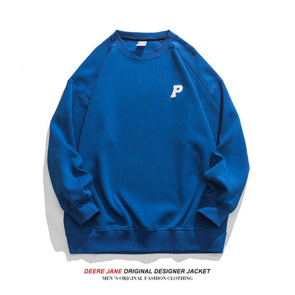 Men Pullover Hoodie Spring Sweater Men's Loose All-Match Casual
