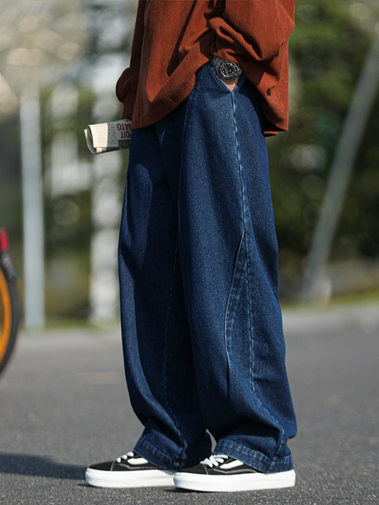 Men Jeans Vintage Cityboy Jeans Men's Straight Loose Oversize Pants