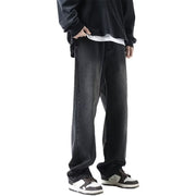 Men Jeans Spring Retro Straight-Leg Pants