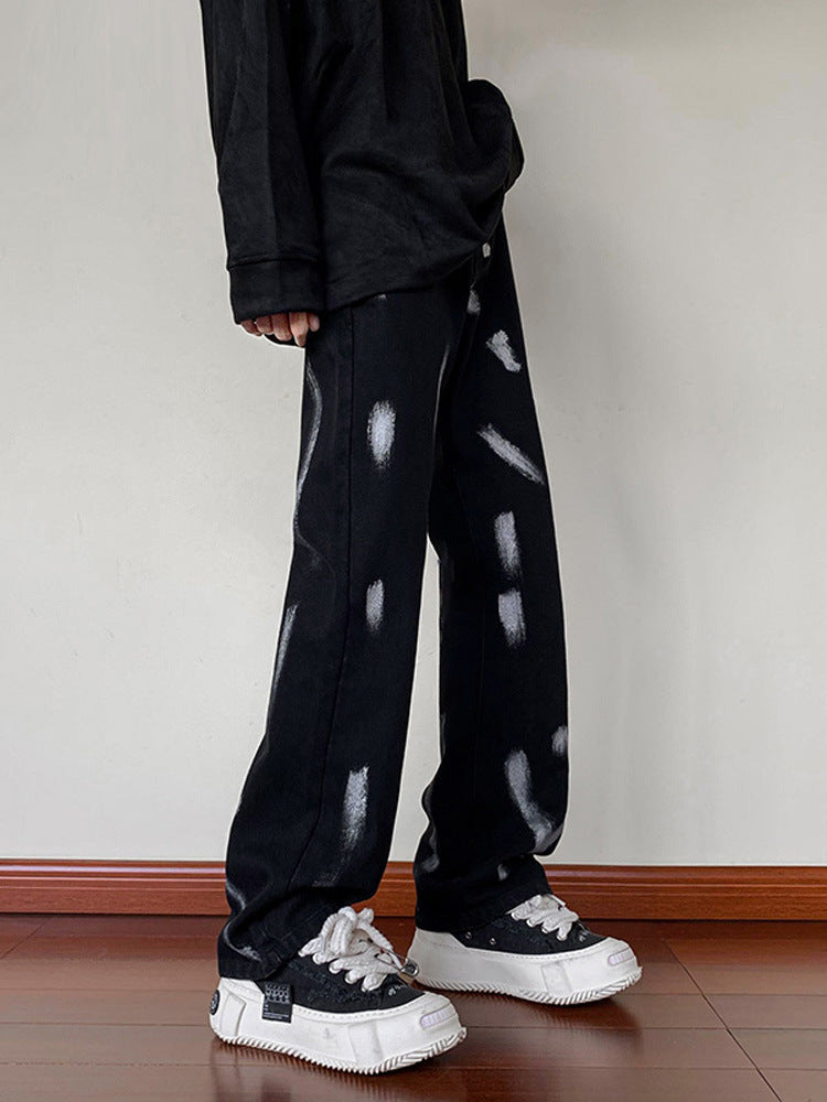 Men Jeans Slim Jeans Spring and Autumn Bootcut Trousers
