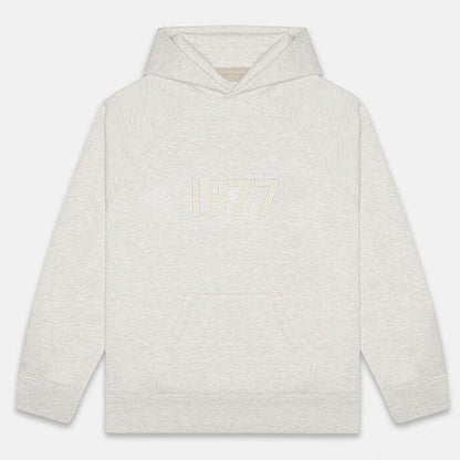 Fog Essentials Hoodie Flocking Logo '1977'kua Loose Fleece Sweater