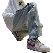 Men Jeans Spring and Autumn Straight Loose Denim Long Hip Hop Wide Leg Pants