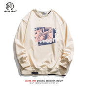 Men Pullover Hoodie Sweater Men's Loose All-Matching and Handsome