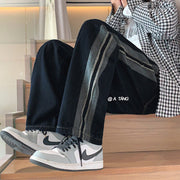Men Jeans Loose Straight Jeans Wide Leg Pants