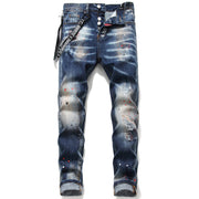 DSQ2 Jeans Distressed Slim-fit Stretch Jeans