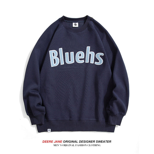 Men Pullover Hoodie Spring Sweater Men's Loose All-Match Casual