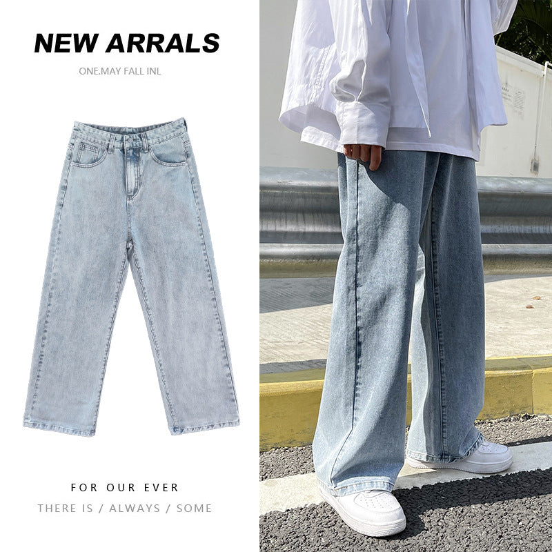 Men Jeans Spring and Autumn Trousers Baggy Pants