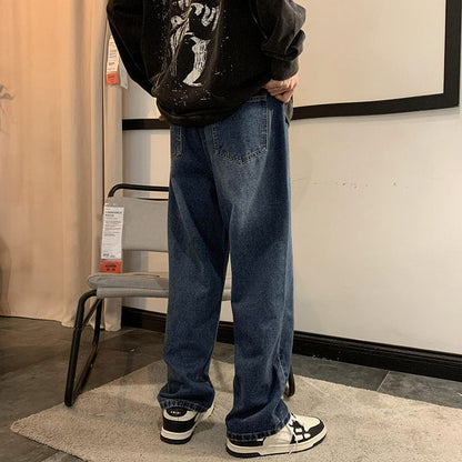 Men Jeans Oversize Straight-Leg Pants