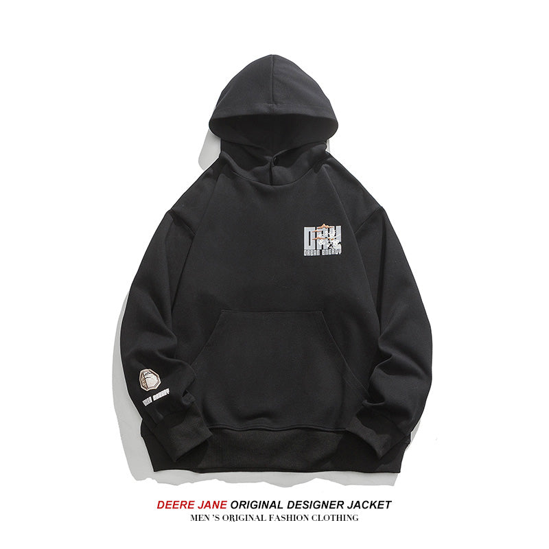 Men Pullover Hoodie Spring Hooded Sweater Men's Loose All-Matching Casual