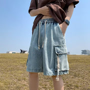 Men Jeans Workwear Denim Shorts Men's Summer Loose plus Size Shorts