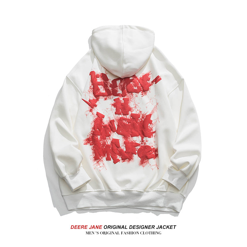 Men Pullover Hoodie Spring Sweater Men's Loose Teen Casual Top