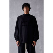Fog Essentials Long Sleeve T-Shirt Silicone Logo Loose Crew Neck Long Sleeve T-Shirt