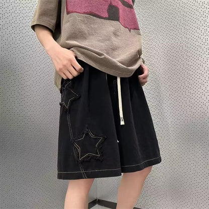 Men Jeans Hiphop XINGX Shorts Men's Summer Casual Oversize