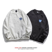 Men Pullover Hoodie Sweater Men's Spring and Autumn Loose Trendy Casual Top