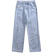 Men Jeans Spring and Autumn Jeans Loose Straight Trousers