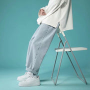 Men Jeans Summer Loose Straight Casual Pants