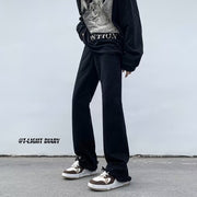 Men Jeans Autumn Skinny Jeans Straight Loose-Fitting Wide-Leg Trousers