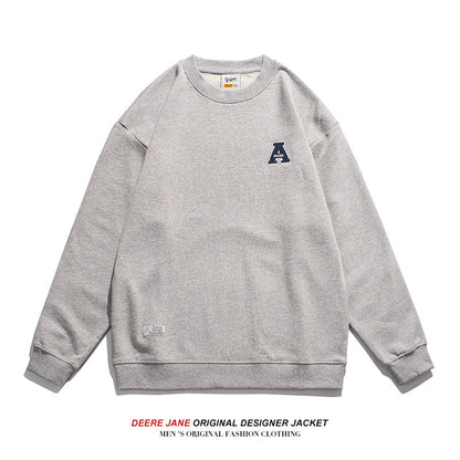 Men Pullover Hoodie Spring Sweater Male Loose All-Match Simple Leisure