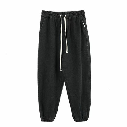 Men Jeans Straight Loose Tappered Trousers