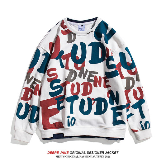 Men Pullover Hoodie Spring Sweater Men's Loose Top