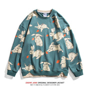 Men Pullover Hoodie Sweater Men's Spring Loose Trendy All-Match Couple