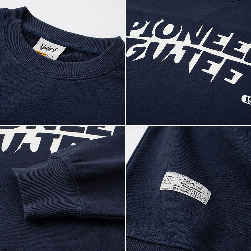 Men Pullover Hoodie Spring Sweater Male American Style Loose Versatile Casual Top