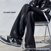 Men Jeans Inkjet Jeans Summer Slim-Fitting Straight Pants