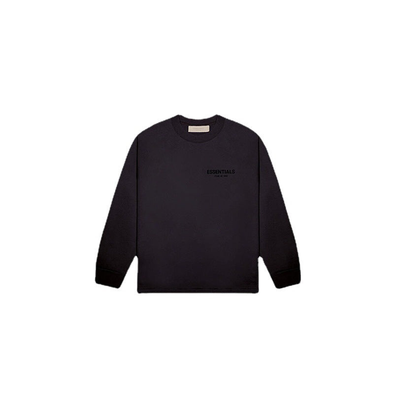 Fog Essentials Long Sleeve T-Shirt Flocking Logo Loose Long Sleeve T-Shirt