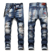 DSQ2 Jeans Distressed Slim-fit Stretch Jeans