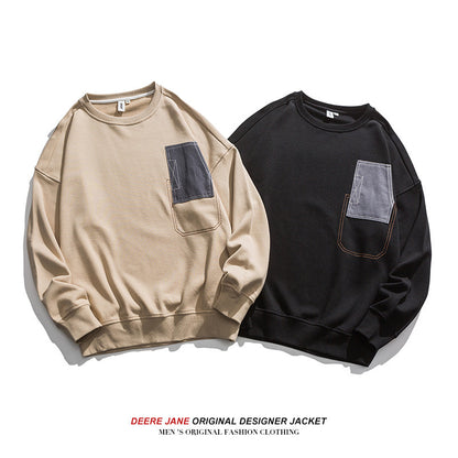 Men Pullover Hoodie Spring Sweater Men's Loose All-Match
