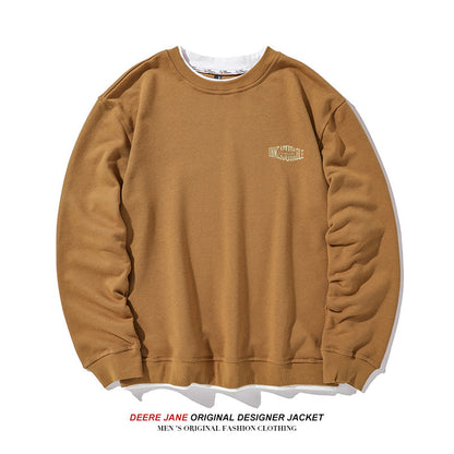 Men Pullover Hoodie Spring Sweater Men's Loose All-Match American Style Trend
