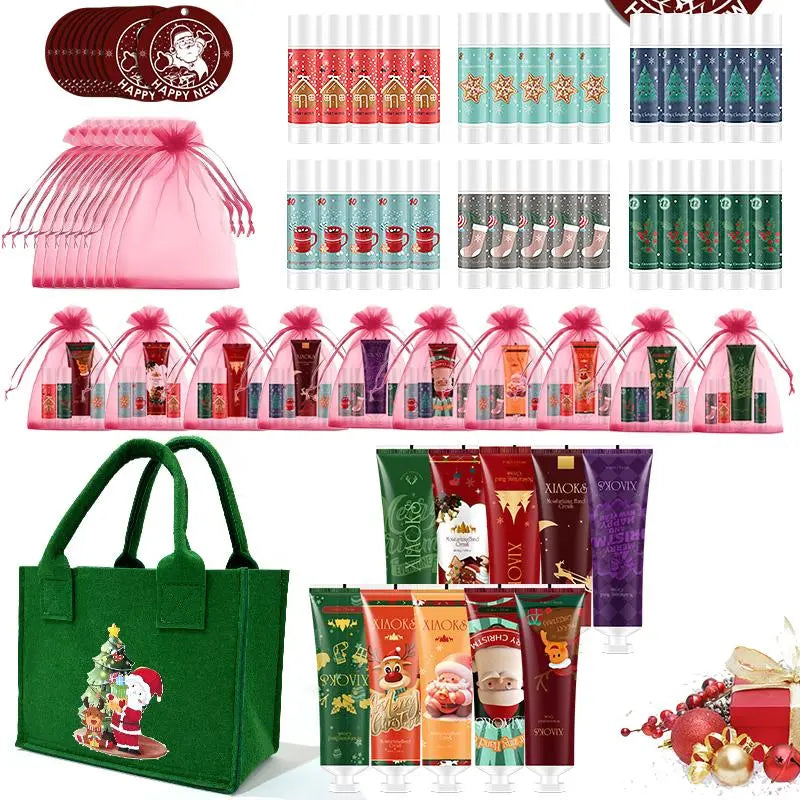 ROZINO Christmas Gift Set for Women - 8 Piece Bath, Body & Hair Care Collection