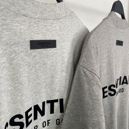 Fog Essentials T shirt Flocking Logo Loose Sweater