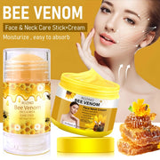 ROZINO 5-Piece Honey Skincare Set - Eye Cream, Lip Balm, Face & Body Moisturizers