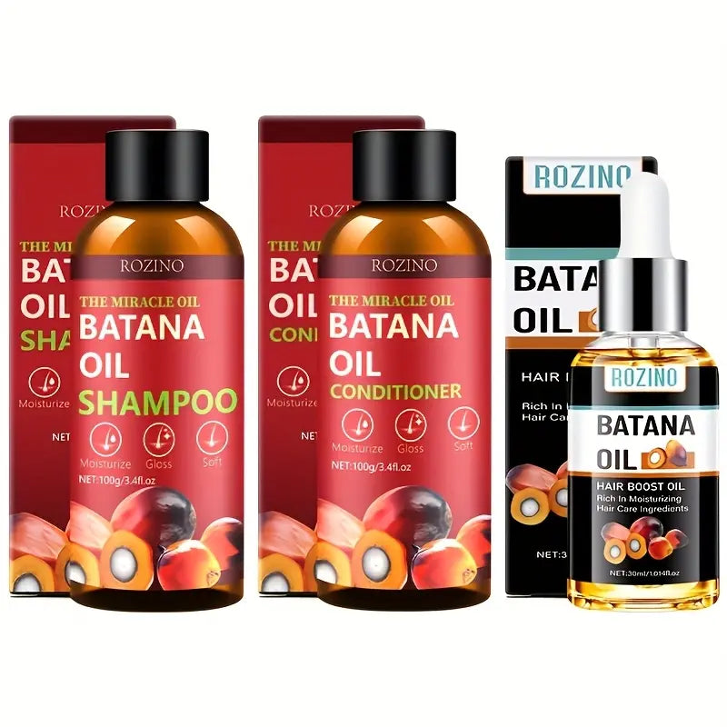 Batana Oil Shampoo & Conditioner Set - Hair Growth & Thickening for Women & Men