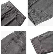 Men Jeans Loose Wide Leg Pants Spring Straight-Leg Trousers Men
