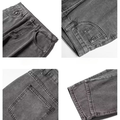 Men Jeans Loose Wide Leg Pants Spring Straight-Leg Trousers Men