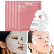 ROZINO Collagen Facial Mask - Moisturizing & Pore Tightening Sheet Mask