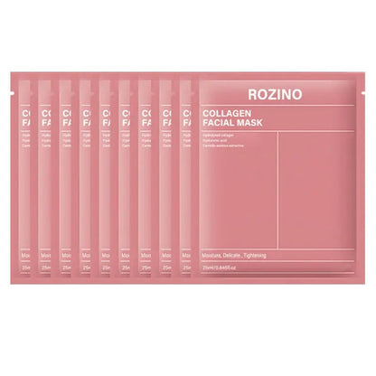 Biological collagen facial mask - moisturizing, pore shrinking, and tightening - enhance skin moisture, shrink pores, enhance elasticity, and glow youthful beauty facial mask