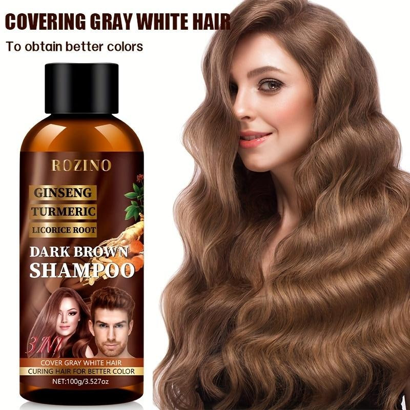 Rozino Men's Shampoo with Ginseng & Turmeric - Cover Gray Hair