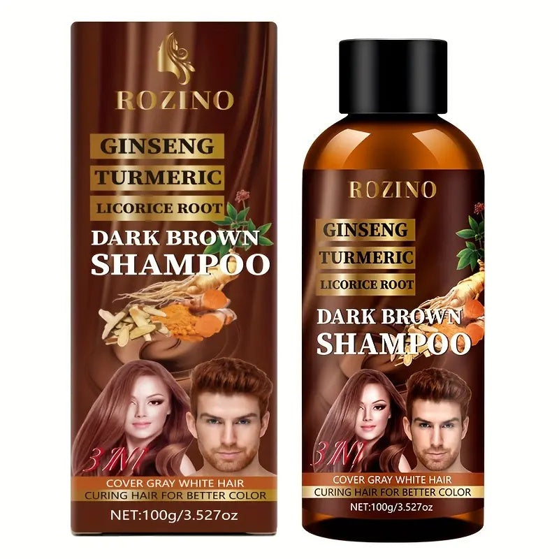 Rozino Men's Shampoo with Ginseng & Turmeric - Cover Gray Hair