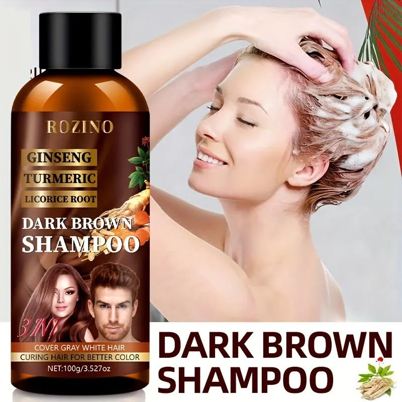 Rozino Men's Shampoo with Ginseng & Turmeric - Cover Gray Hair