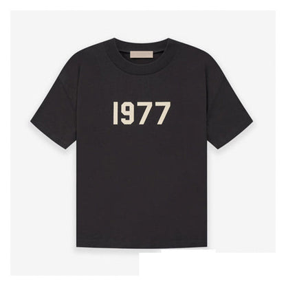Fog Essentials T shirt Flocking Logo '1977' Loose T shirt