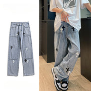Men Jeans Cross Jeans Men's Summer Loose Trousers