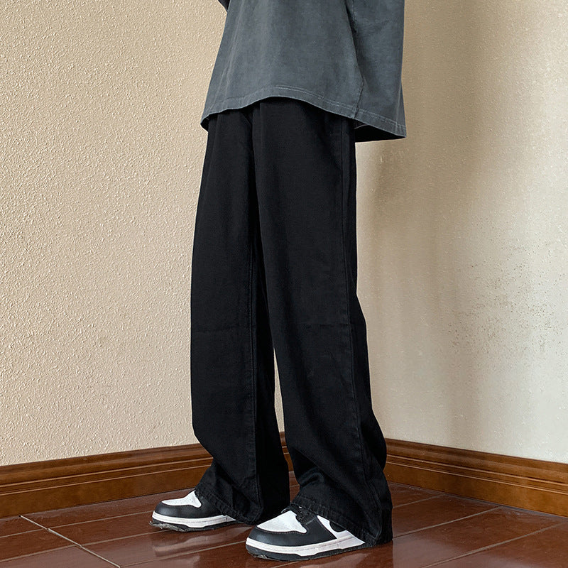 Men Jeans Black Vintage Jeans Oversize Overalls