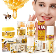 ROZINO 5-Piece Honey Skincare Set - Eye Cream, Lip Balm, Face & Body Moisturizers
