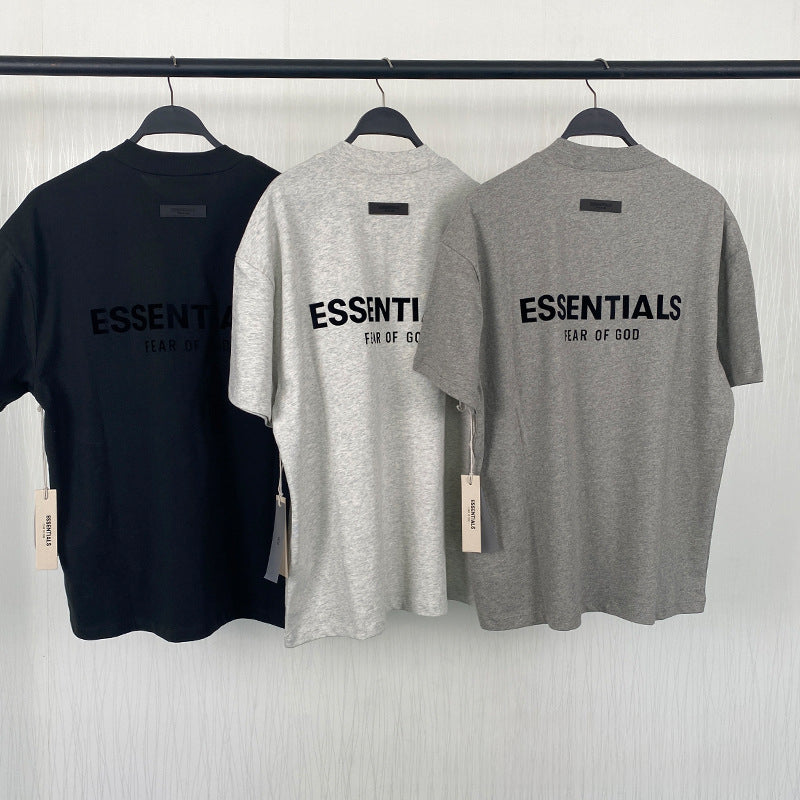 Fog Essentials T shirt Flocking Logo Loose Sweater
